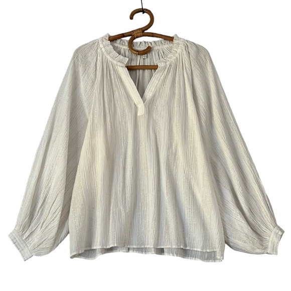 Joie | The Elza Blouse in Porcelain Size S - Picture 3 of 12